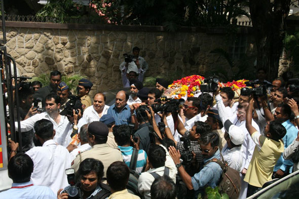 Prakash Mehra's funeral