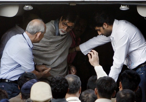 Amitabh Bachchan - fever and an inflamed chest.