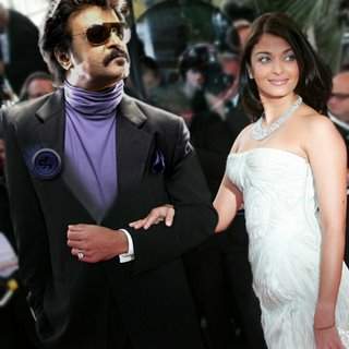 Aishwarya with Rajani Kanth