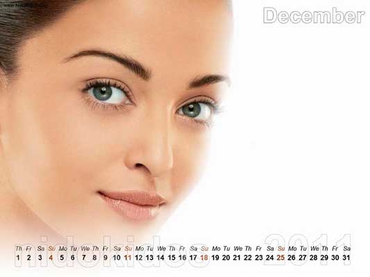 Aishwarya Rai Calendar 2011