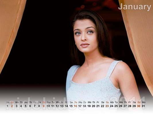 Aishwarya Rai Calendar 2011