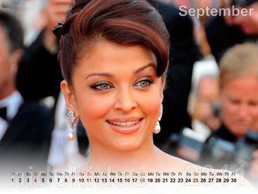 Aishwarya Rai Calendar 2011