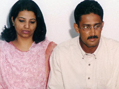 Anil Kumble with his wife Chetana