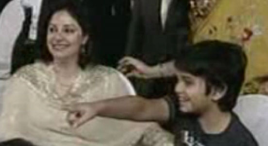 Anjali Tendulkar with Son Arjun