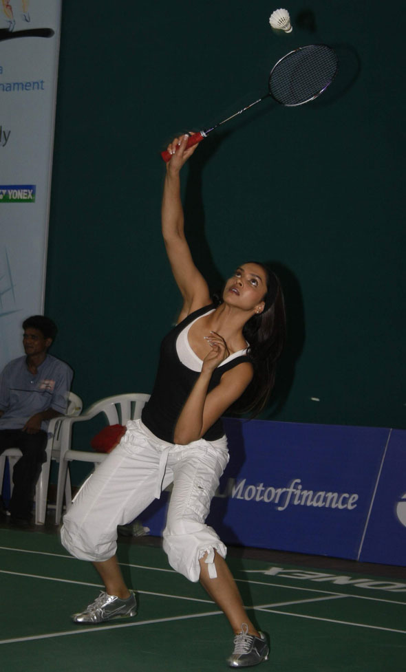 Deepika Padukone in badminton court