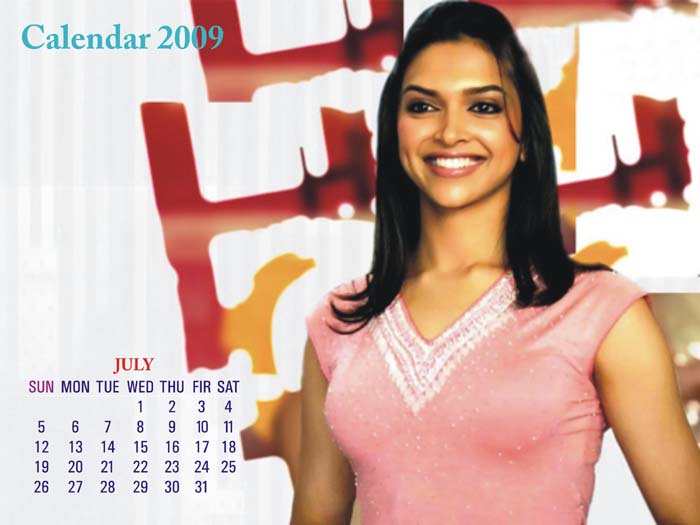Deepika Padukone - Calendar July