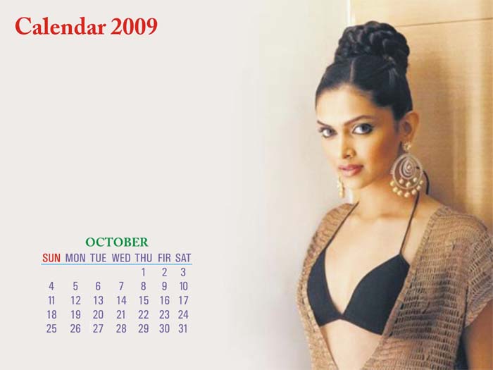 Deepika Padukone - Calendar Oct