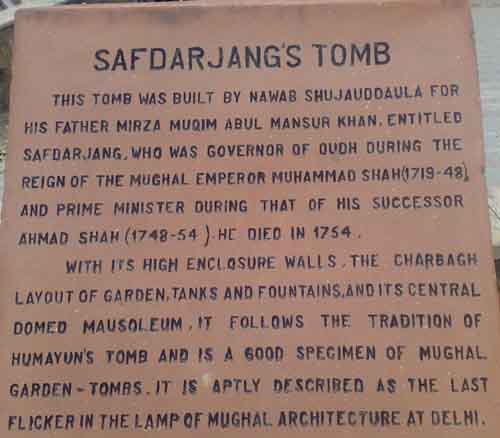 Safdarjung's Tomb