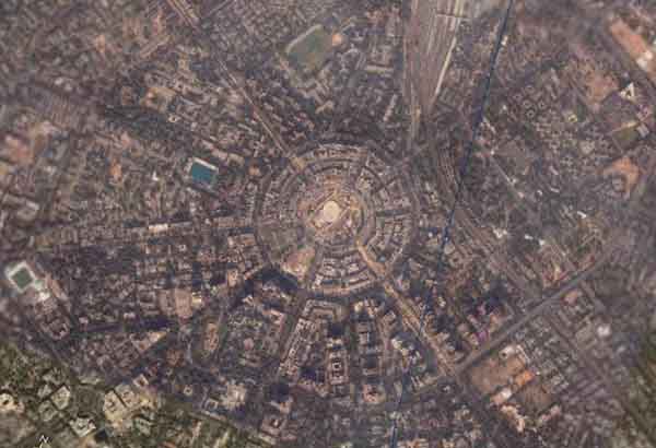 CP New Delhi From Space
