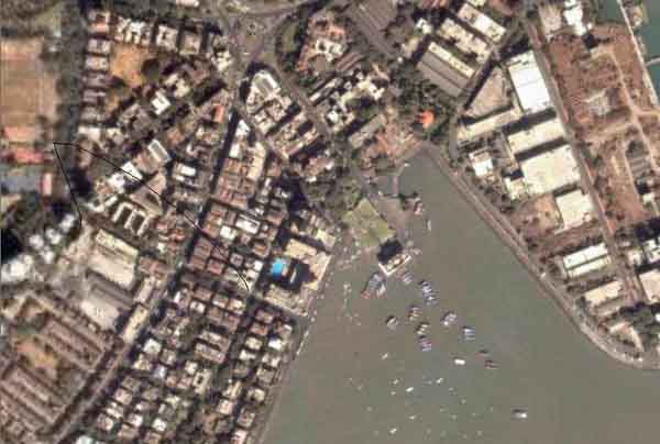 Bombay, Gateway of India From Space