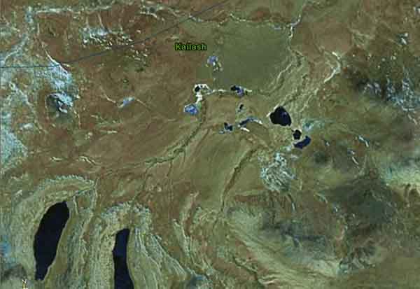 Kailash Mansarovar From Space