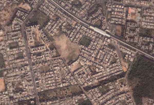Kohat, Pitampura, New Delhi From Space