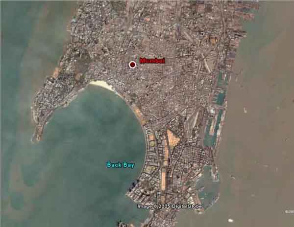 Mumbai India Bombay From Space