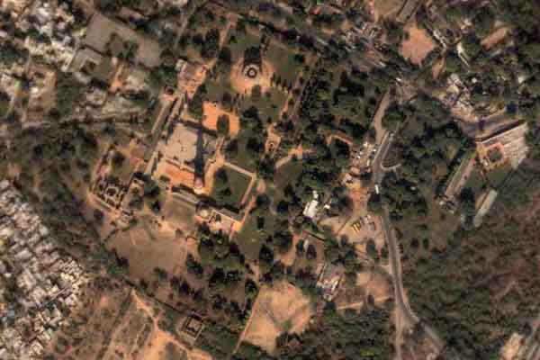 Qutub Minar Delhi From Space