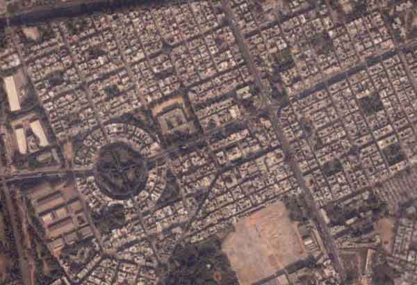 Shakti Nagar, Nagia Park Delhi From Space