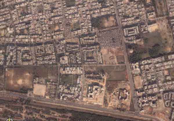 Pitampura, Suvidha Kunj, Delhi From Space