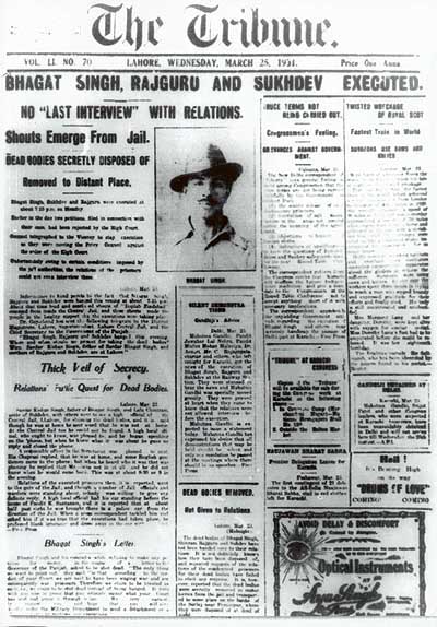 bhagat singh death