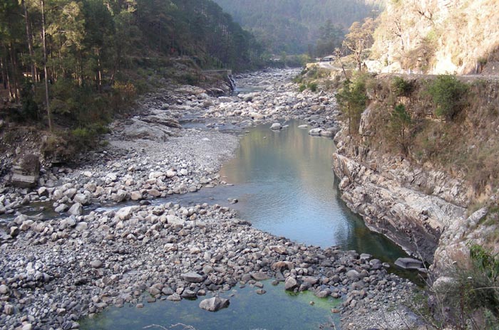 Ganga is being tunnelled.