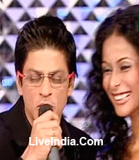 Shah Rukh Khan with Ushoshi Sengupta