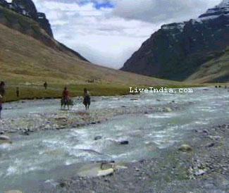 Crossing Brahmaputra River
