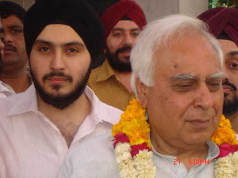 Kapil Sibal with Gurpal Singh