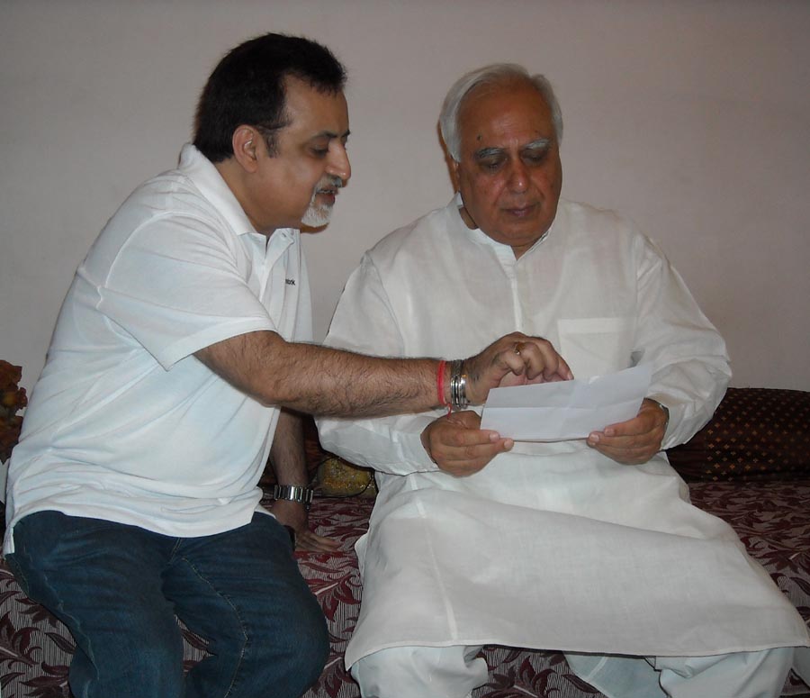 Kapil Sibal with Rajesh Chopra