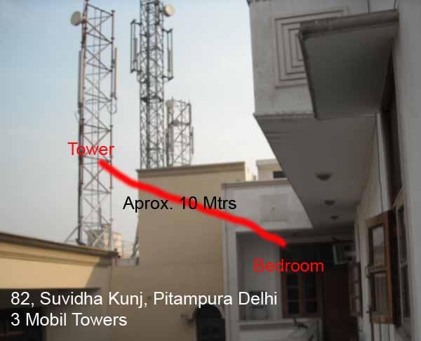 mobile tower near bedroom