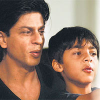 Shah Rukh Khan with Son