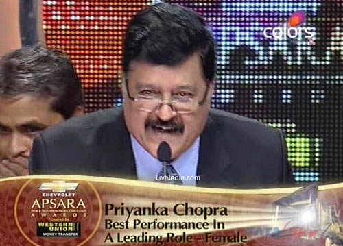 Priyankas father Ashok Chopra received the award on her behalf