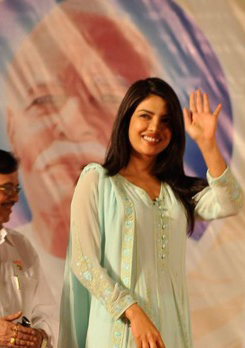 Priyanka with Brahma Kumaris