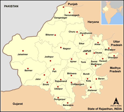 Tourist Map Of Rajasthan. Rajasthan is a destination