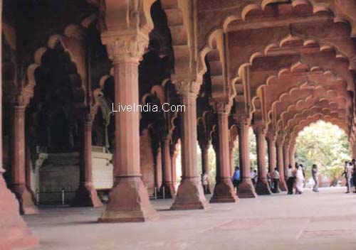 Diwan-I-Aam Red Fort Delhi.