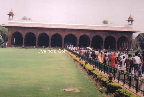 Diwan-I-Aam Red Fort Delhi.