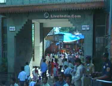 This is the main enterance gate of temple of Shirdi