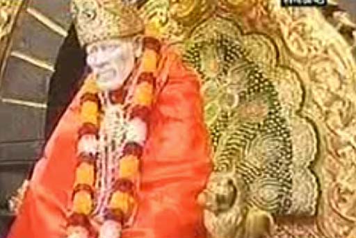 gold throne for Sai Baba