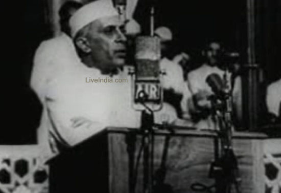 15 August, and delivered his inaugural address titled A Tryst With Destiny